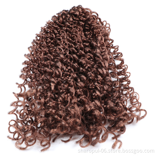 kinky curly synthetic Hair Extension jumbo crochet braid water wave bounce zz curl crochet Hair